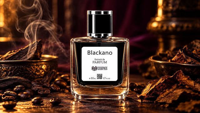 Blackano Extrait de Parfum with oud wood, coffee beans and incense smoke by MHB Essence