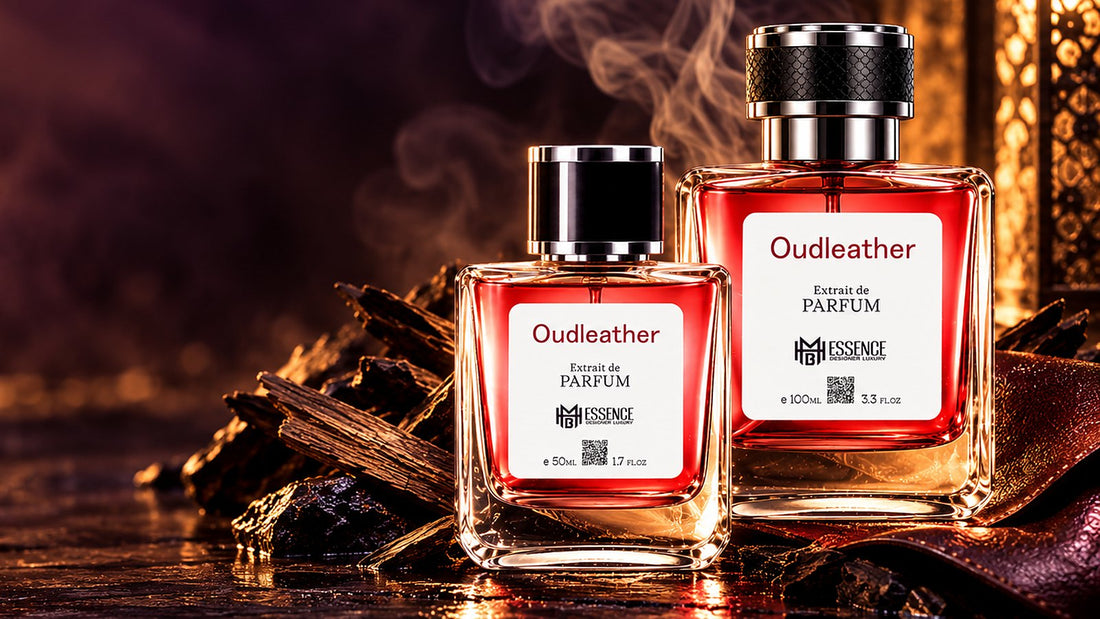 Oudleather Extrait de Parfum 50ml and 100ml with oud wood, leather and warm smoke by MHB Essence