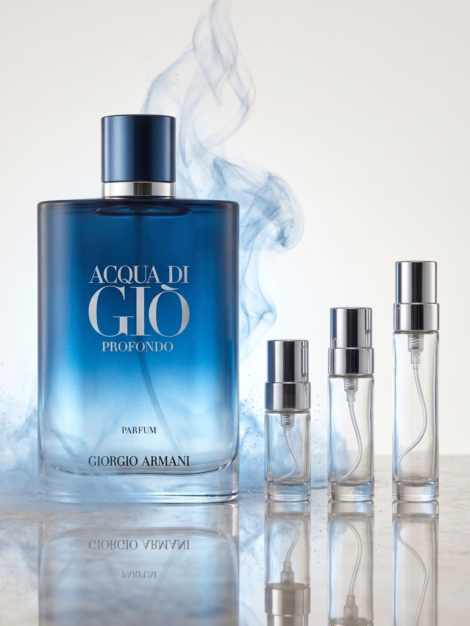 Acqua di Giò Profondo decant (silver-cap atomiser) — decanted by MHB Essence