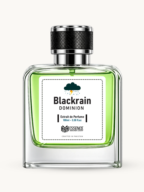 Blackrain Dominion 100ml extrait de parfum by MHB Essence — fresh and dark fragrance, square glass bottle
