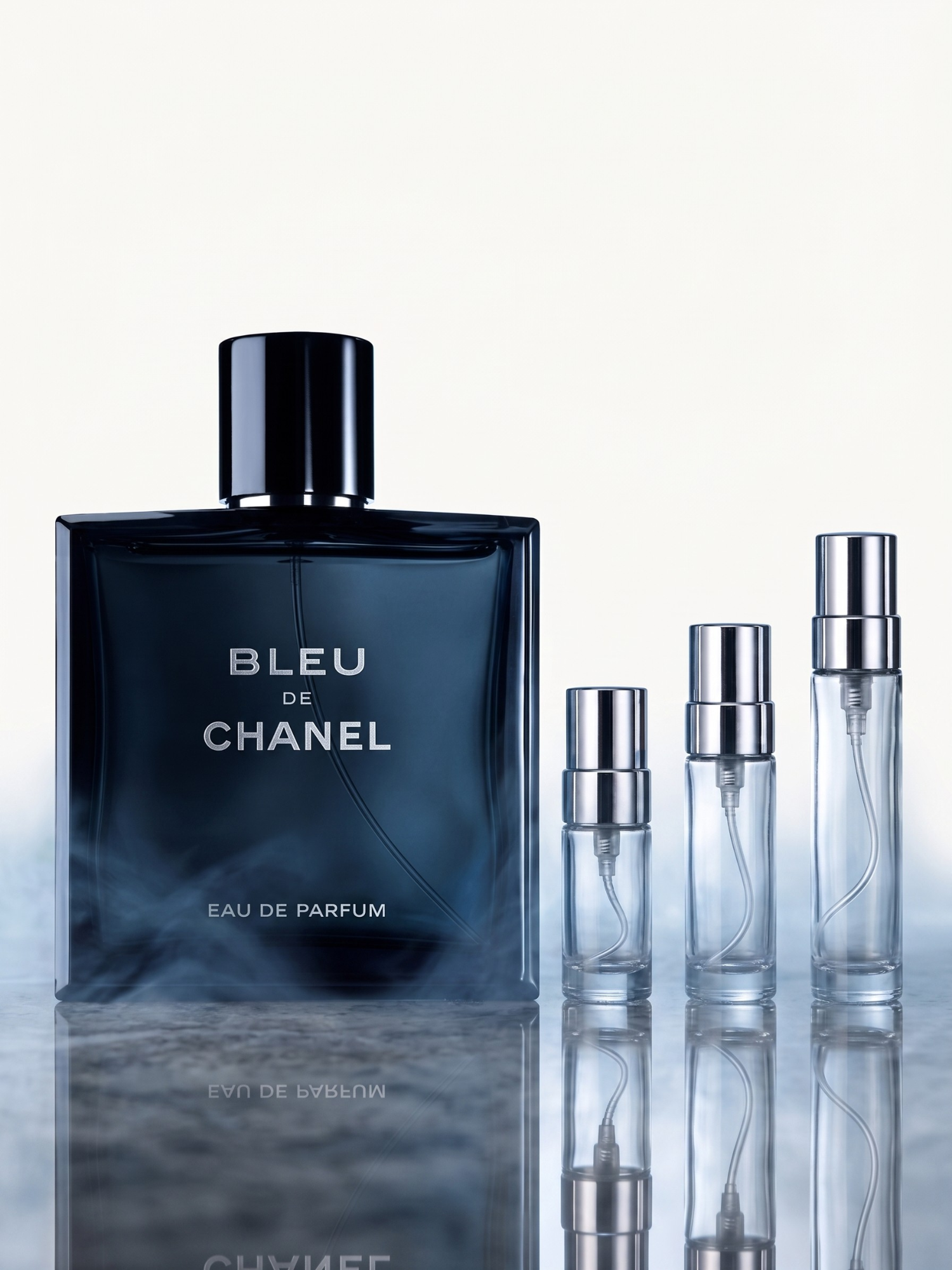 Bleu de Chanel decant (silver-cap atomiser) — decanted by MHB Essence