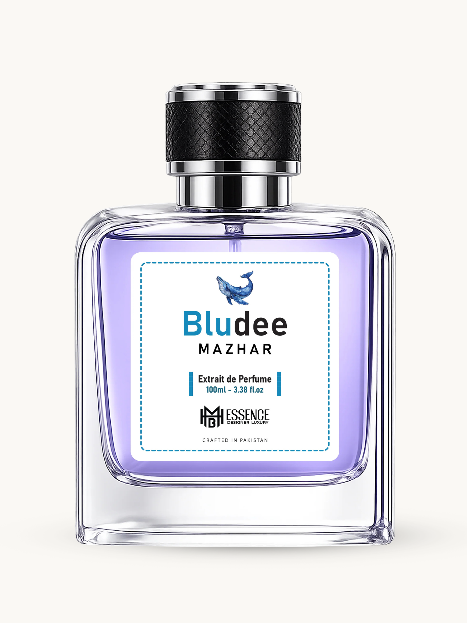 Bludee Mazhar 100ml extrait de parfum by MHB Essence — aromatic woody fragrance, square glass bottle