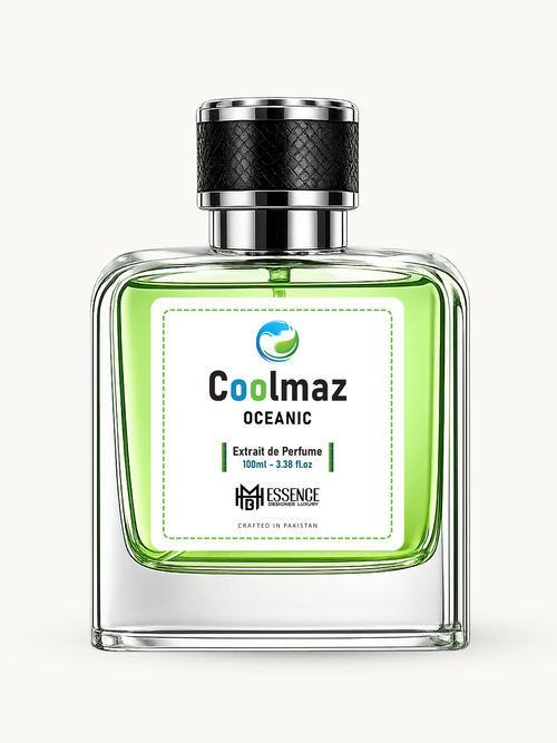 Coolmaz Oceanic 100ml extrait de parfum by MHB Essence — aquatic fragrance, square glass bottle