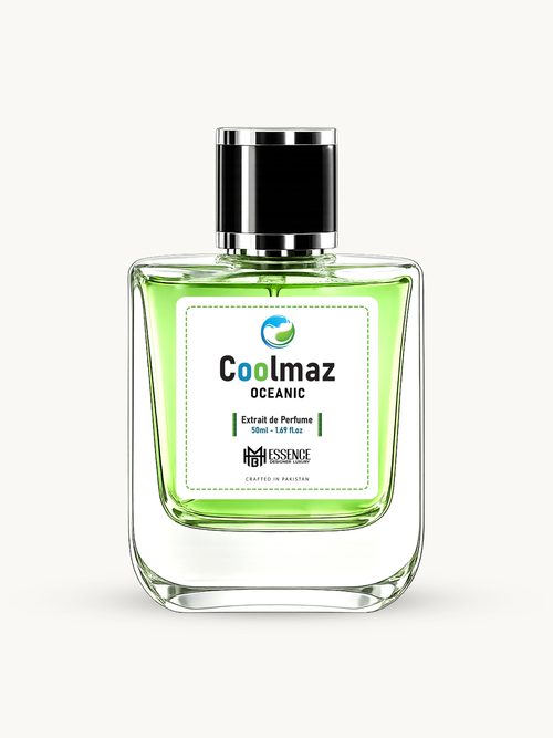 Coolmaz Oceanic 50ml extrait de parfum by MHB Essence — aquatic fragrance, square glass bottle