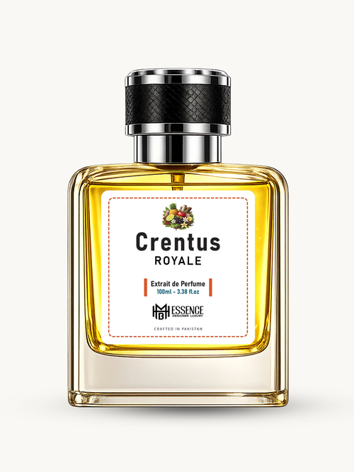 Crentus Royale 100ml extrait de parfum by MHB Essence — fruity-smoky fragrance, square glass bottle