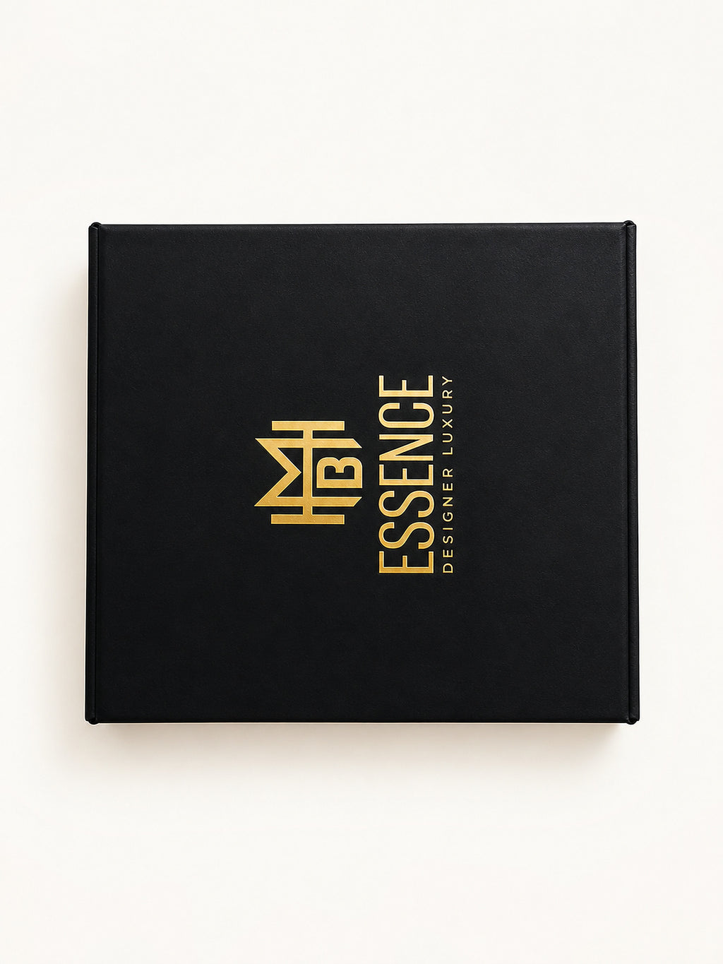 MHB Essence Discovery Kit — black gift box with the gold MHB Essence logo