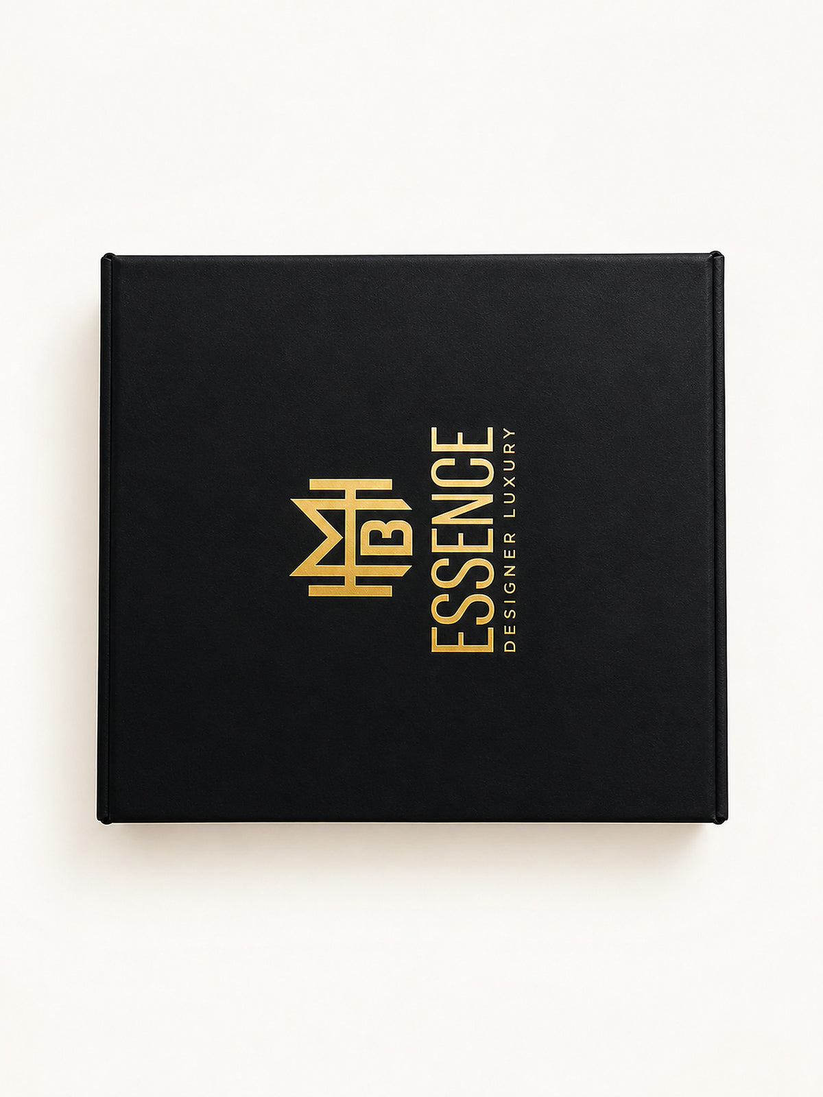 MHB Essence Discovery Kit — black gift box with the gold MHB Essence logo