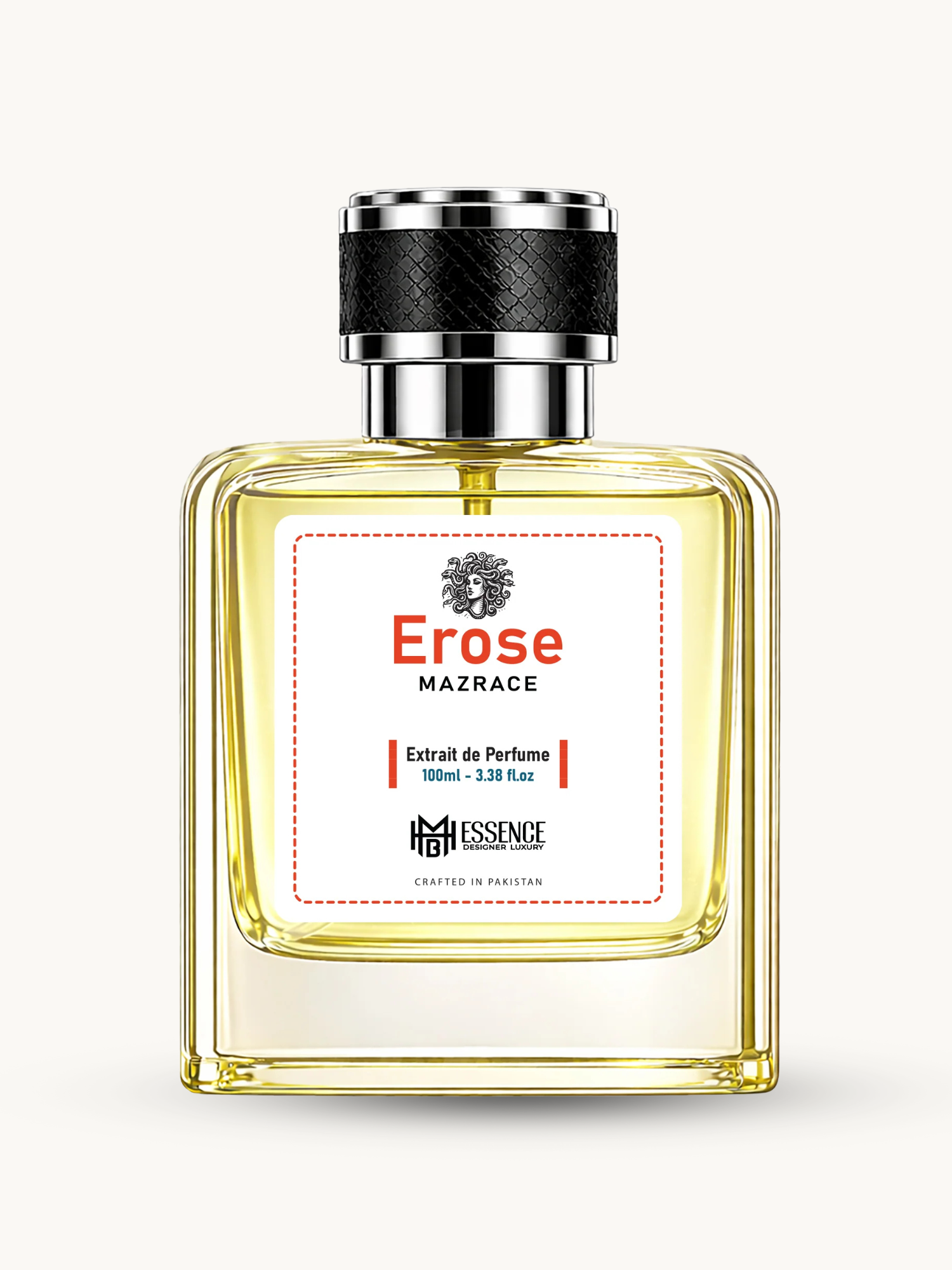 Erose Mazrace 100ml extrait de parfum by MHB Essence — fresh aromatic fragrance, square glass bottle