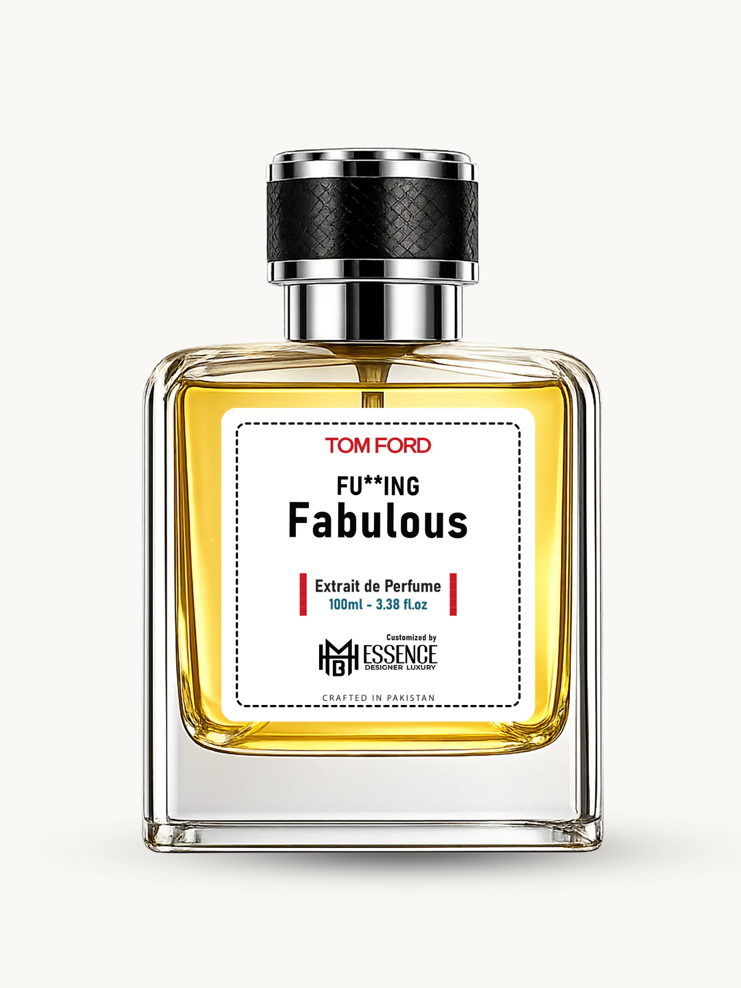 Fabulush Strong 100ml extrait de parfum by MHB Essence — sweet gourmand fragrance, square glass bottle