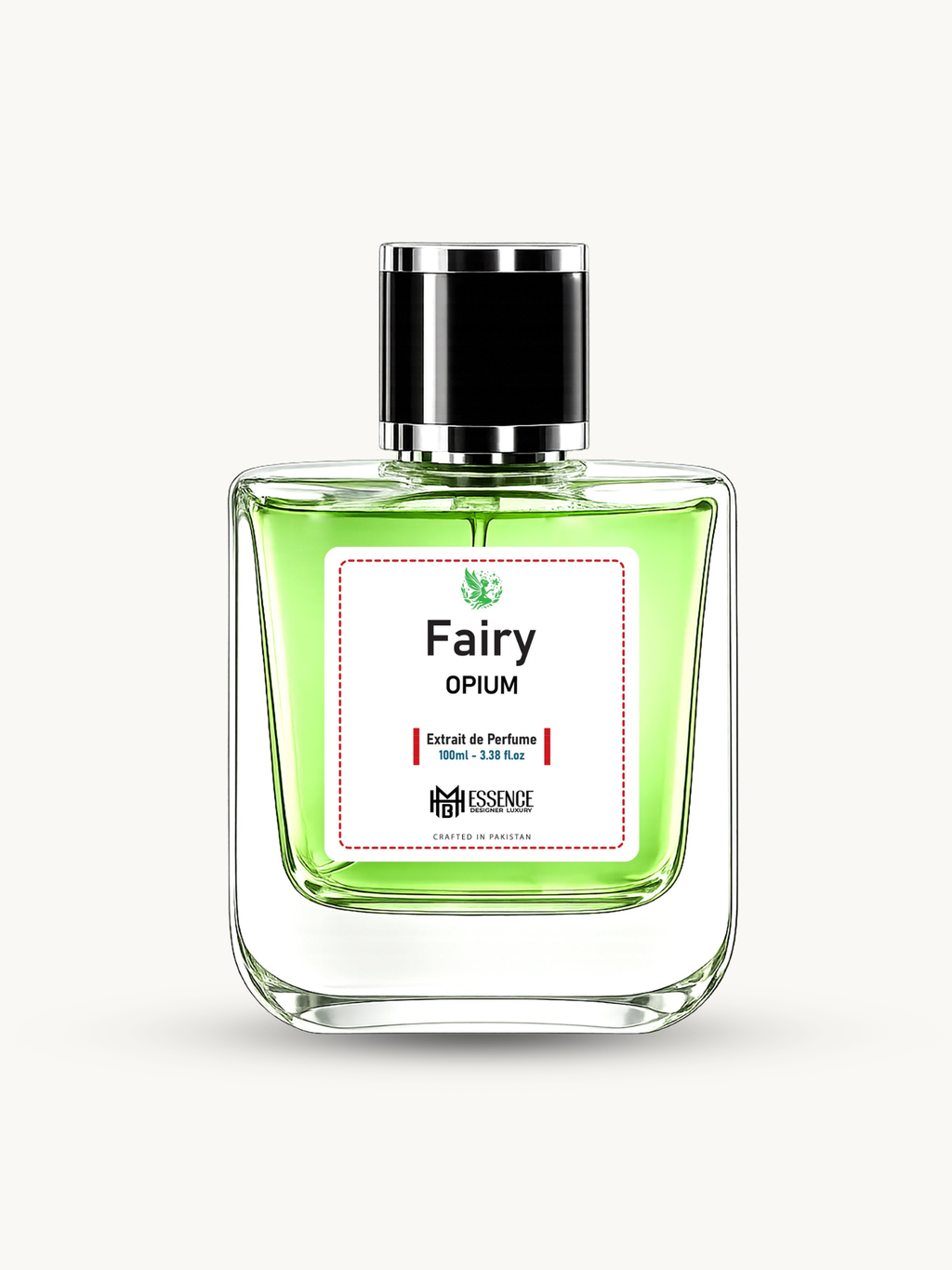 Fairy Opium 50ml extrait de parfum by MHB Essence — floral gourmand fragrance, square glass bottle