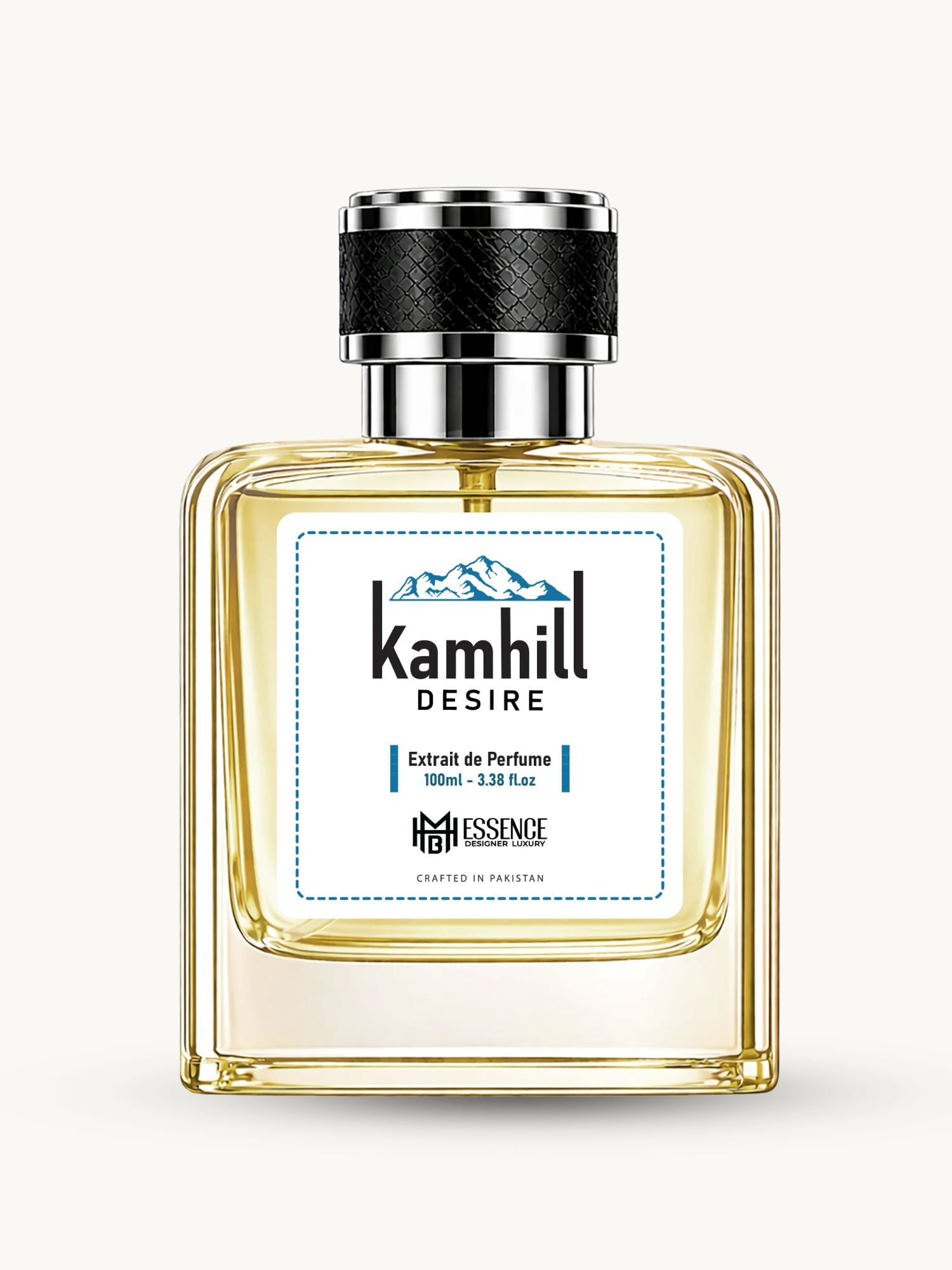 Kamhill Desire 100ml extrait de parfum by MHB Essence — oriental woody fragrance, square glass bottle