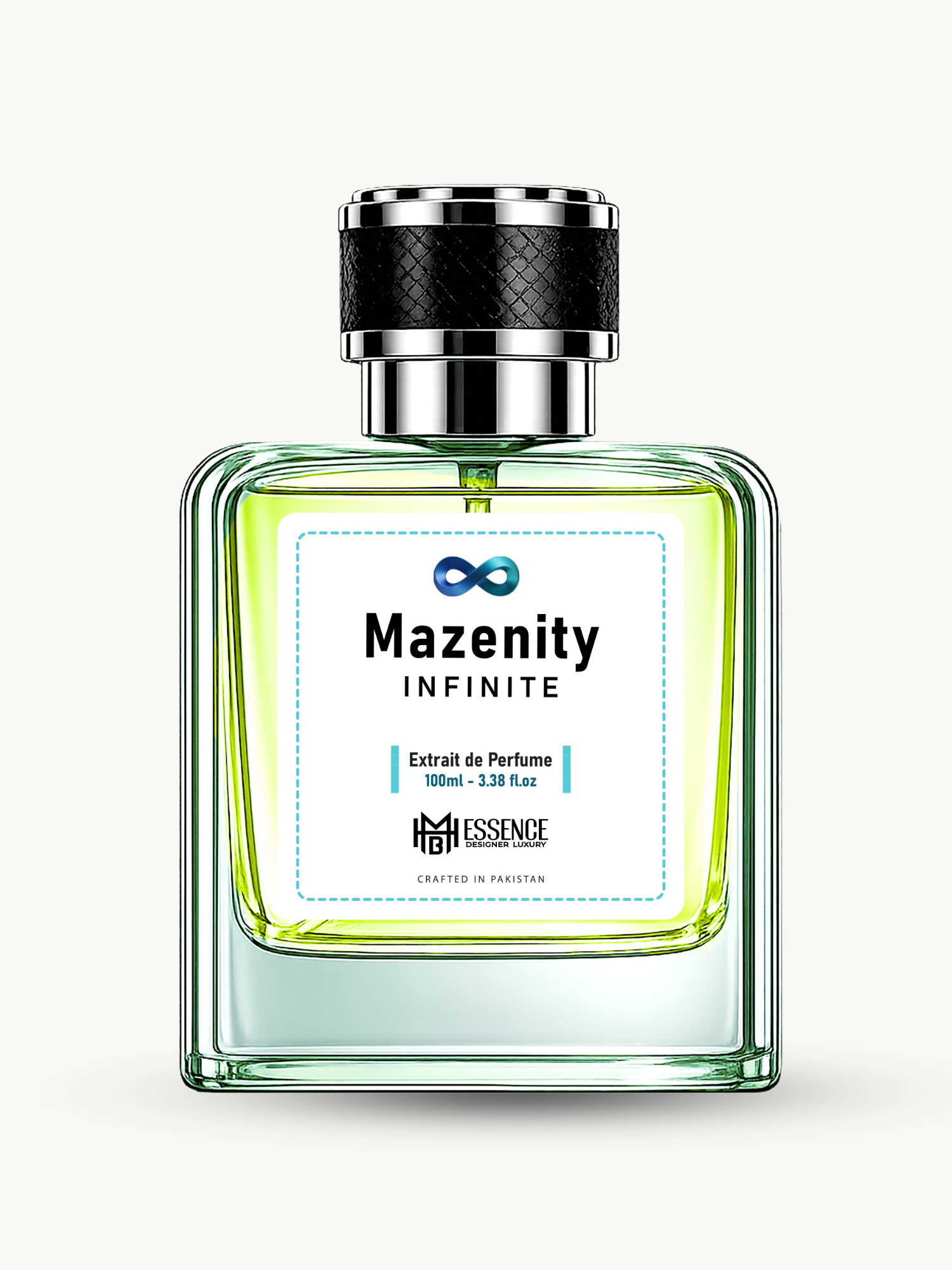 Mazenity Infinite 100ml extrait de parfum by MHB Essence — aromatic fragrance, square glass bottle
