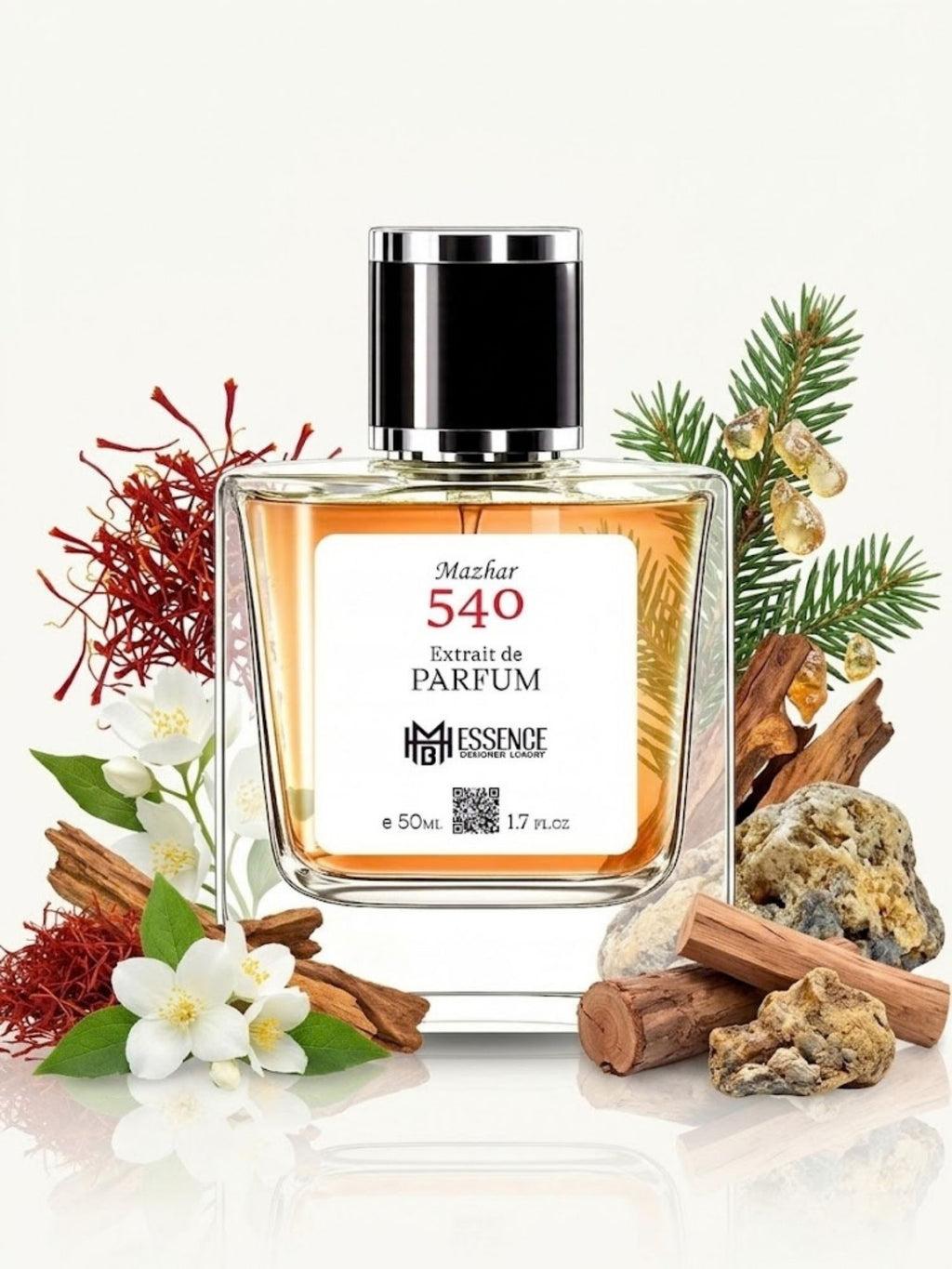 Mazhar 540 50ml Extrait de Parfum by MHB Essence — scent notes