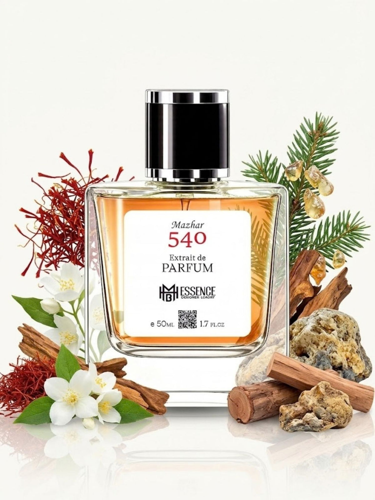 Mazhar 540 50ml Extrait de Parfum by MHB Essence — scent notes