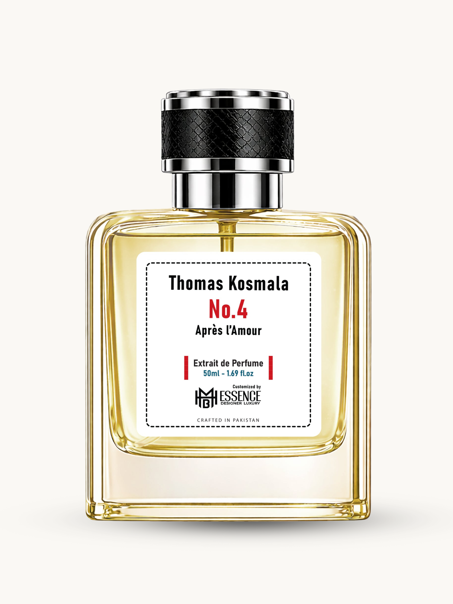 Mazmala Four 100ml extrait de parfum by MHB Essence — ambery floral fragrance, square glass bottle