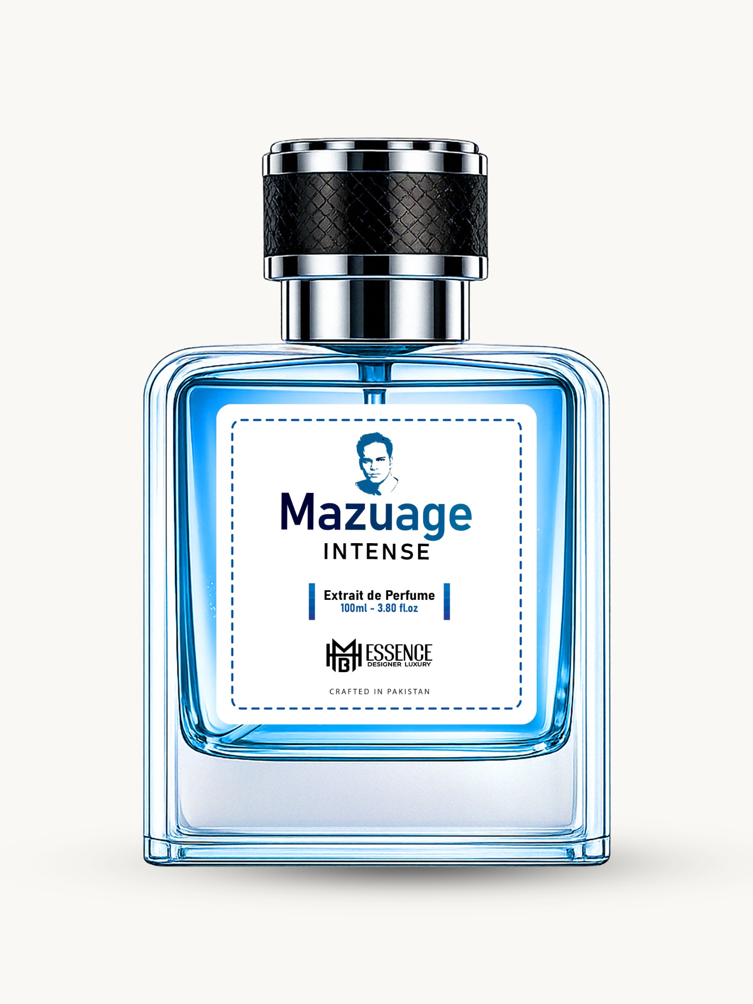 Mazuage Intense 100ml extrait de parfum by MHB Essence — spicy woody fragrance, square glass bottle