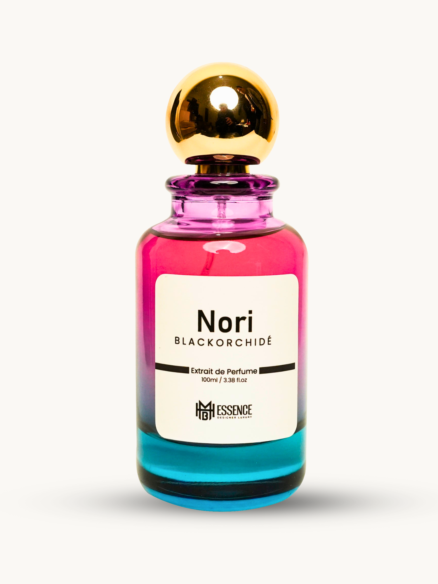 Nori Orchid 100ml extrait de parfum by MHB Essence — dark floral gourmand fragrance, square glass bottle