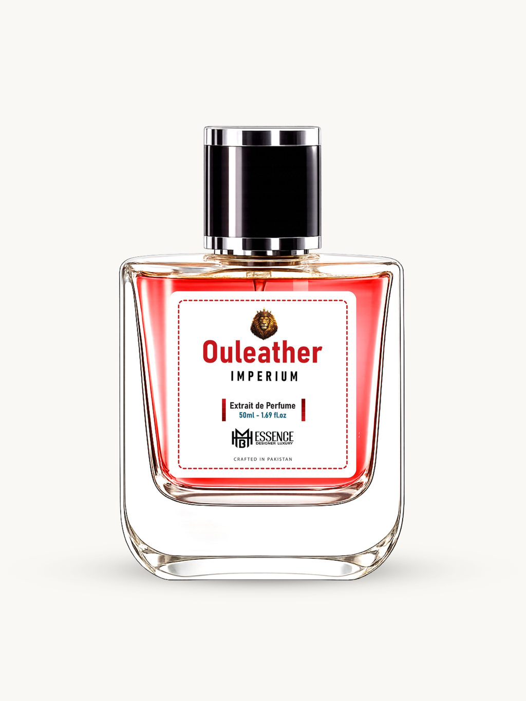 Ouleather Imperium 50ml extrait de parfum by MHB Essence — woody leather oriental fragrance, square glass bottle