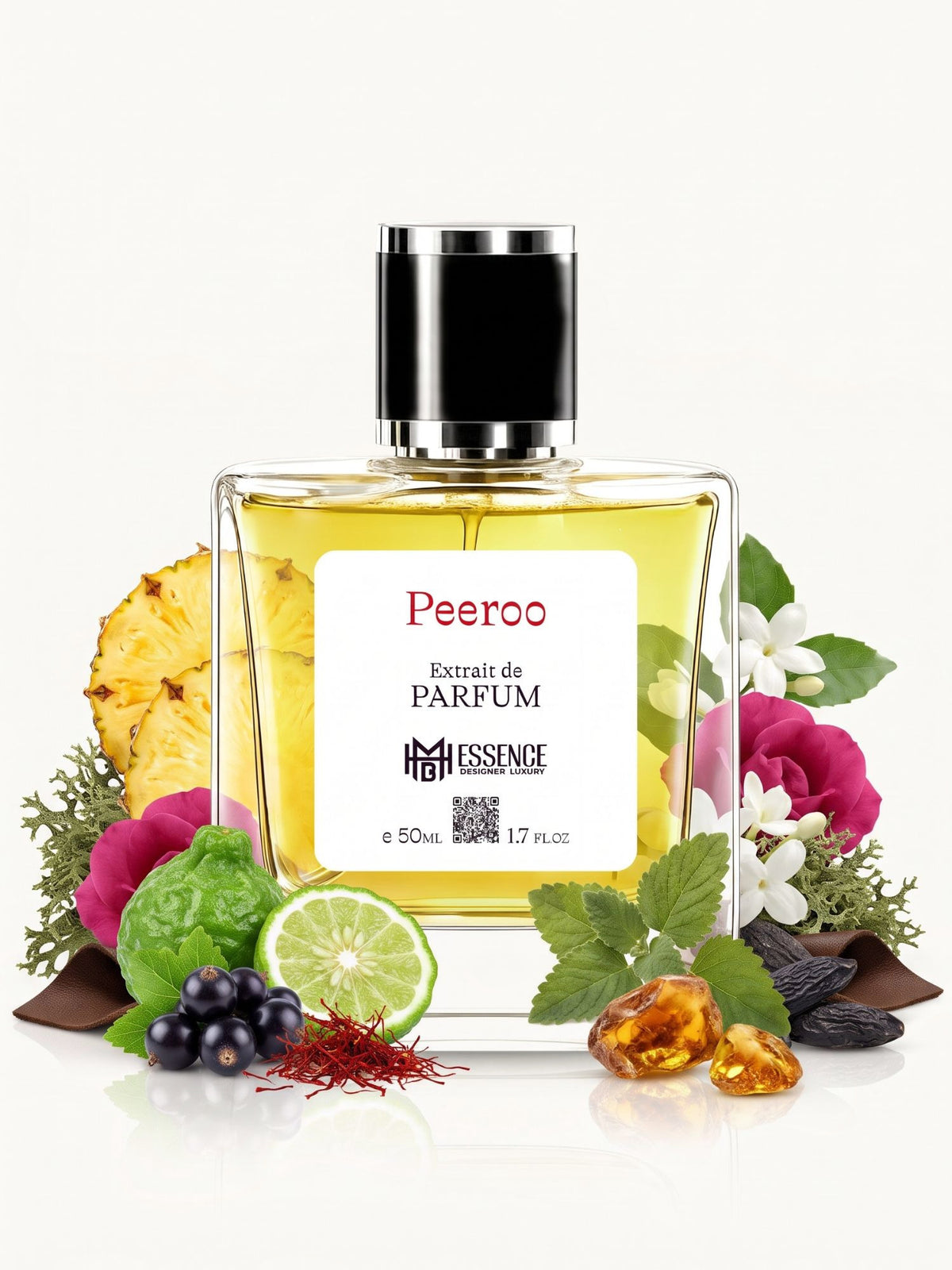 Peeroo 50ml Extrait de Parfum by MHB Essence — scent notes