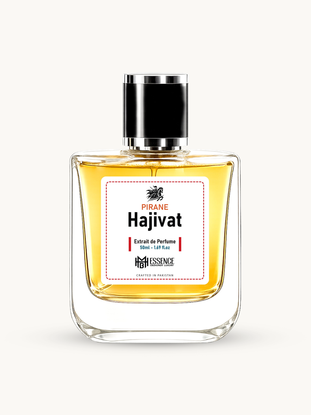 Pirane Hajivat 50ml extrait de parfum by MHB Essence — fruity woody fragrance, square glass bottle