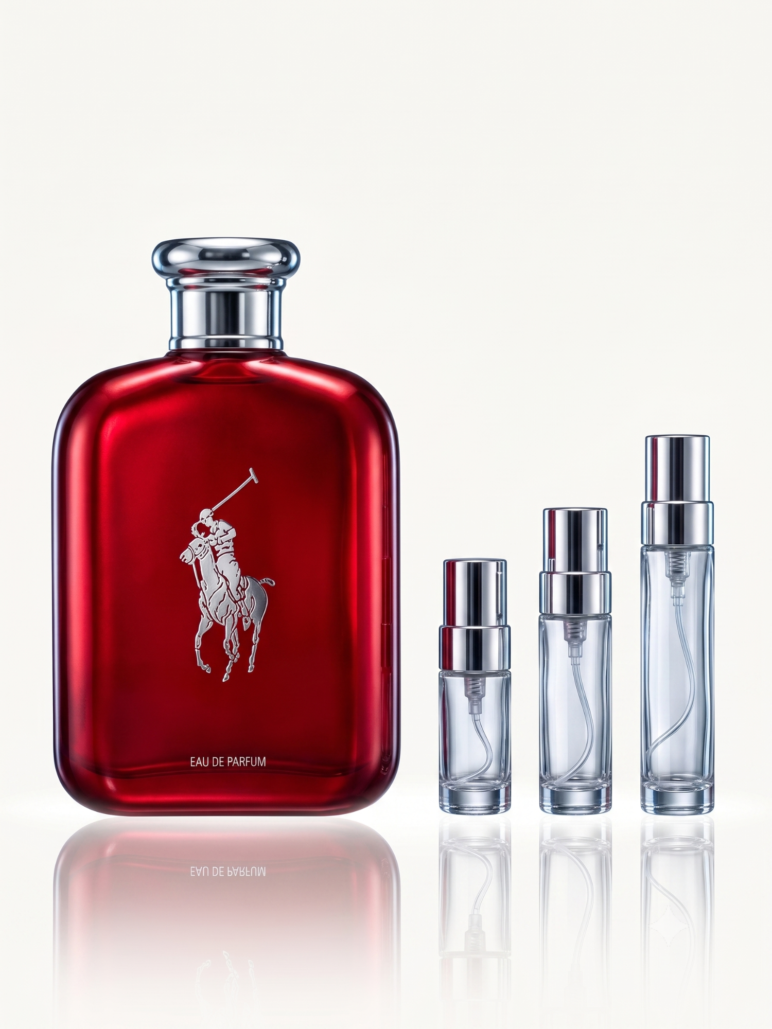 Polo Red decant (silver-cap atomiser) — decanted by MHB Essence