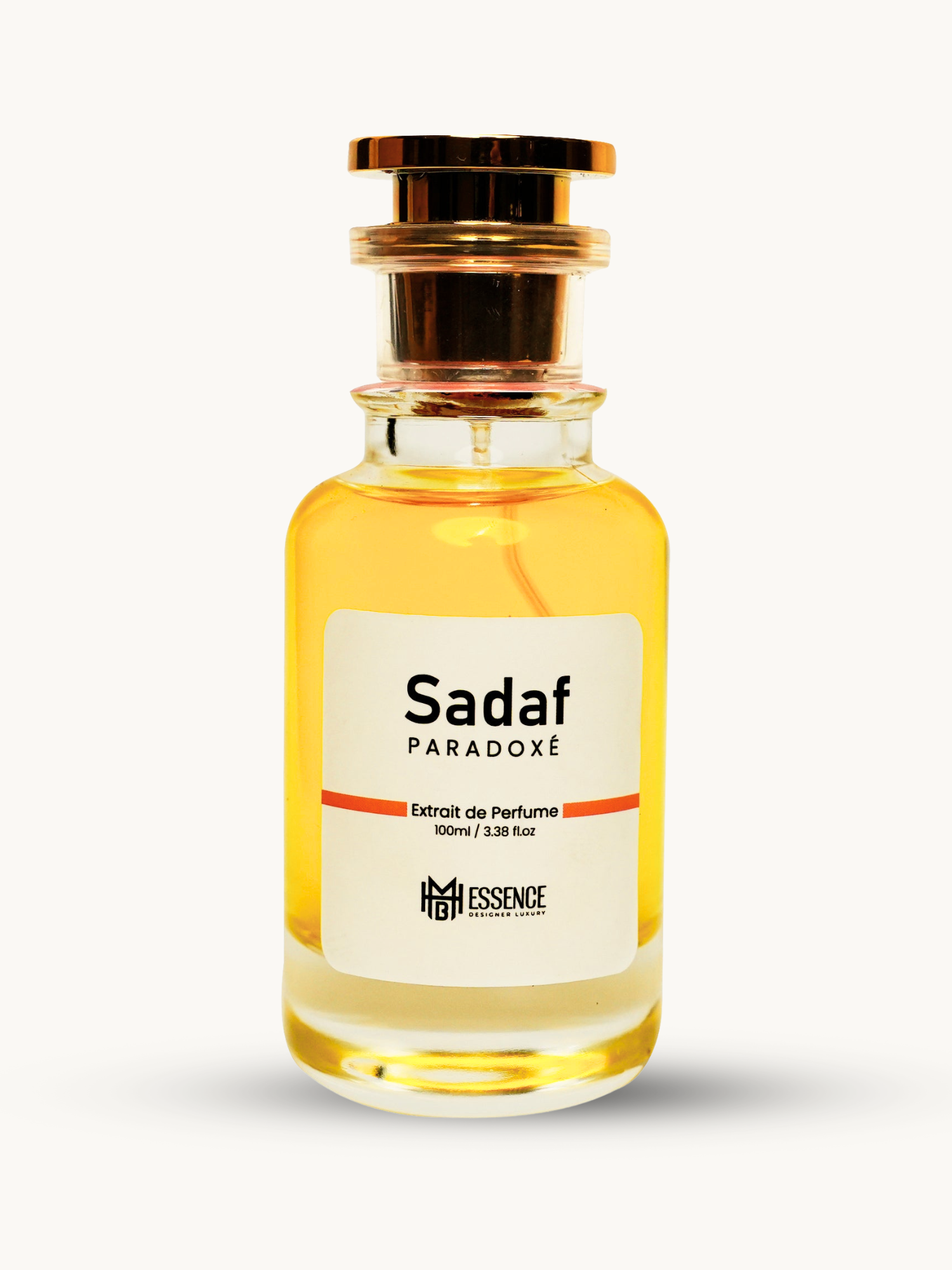 Sadaf Paradox 100ml extrait de parfum by MHB Essence — white floral fragrance, square glass bottle