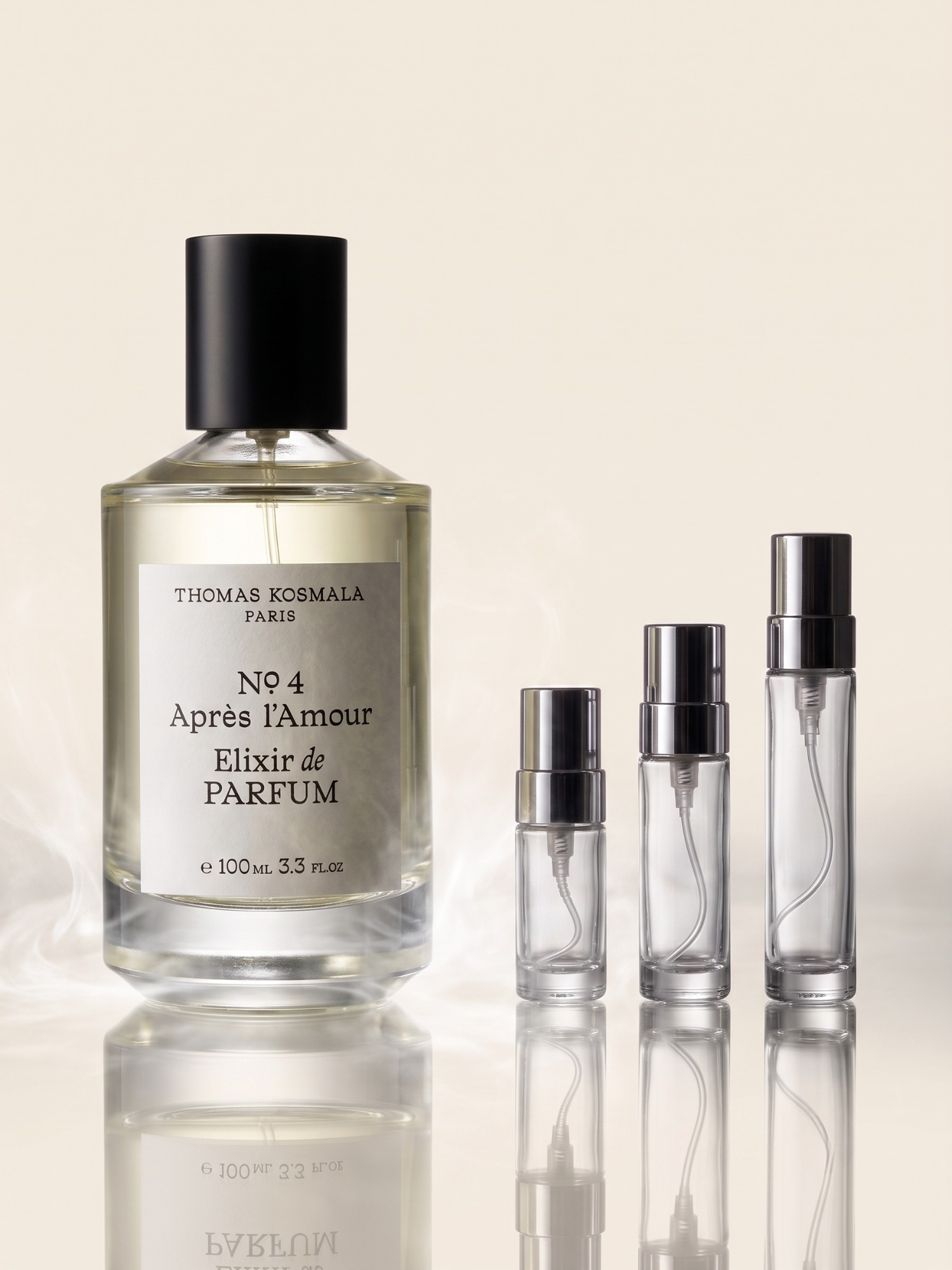Thomas Kosmala No.4 decant (silver-cap atomiser) — decanted by MHB Essence