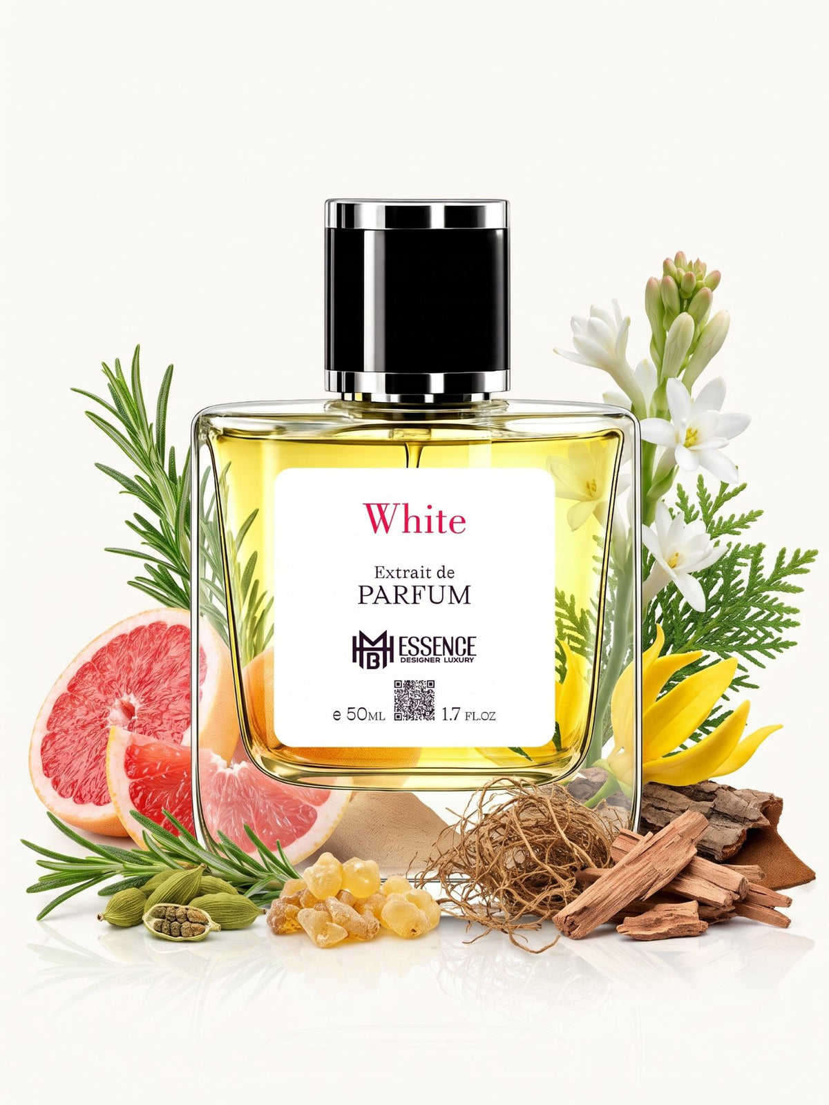 White 50ml Extrait de Parfum by MHB Essence — scent notes