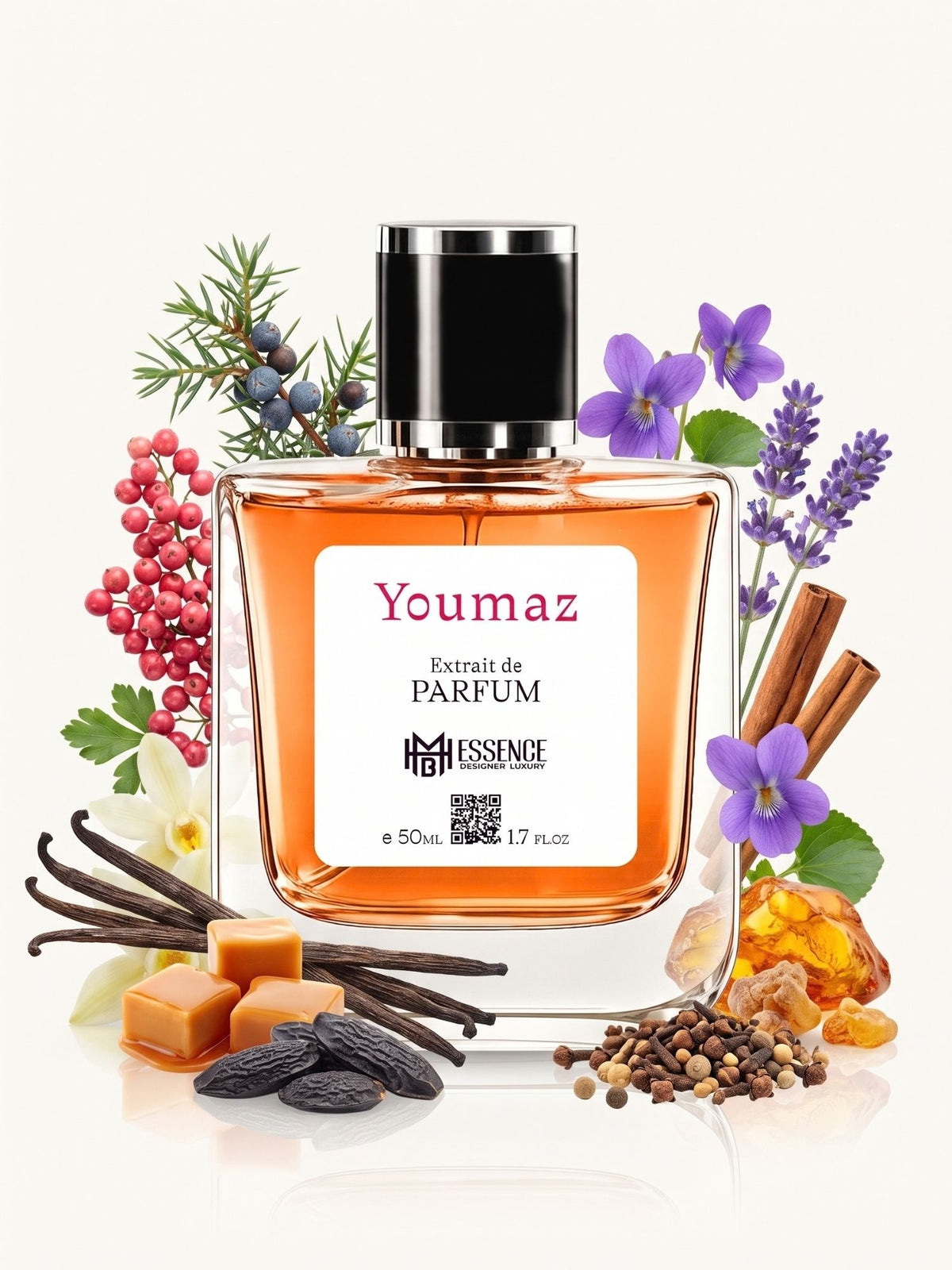 Youmaz 50ml Extrait de Parfum by MHB Essence — scent notes
