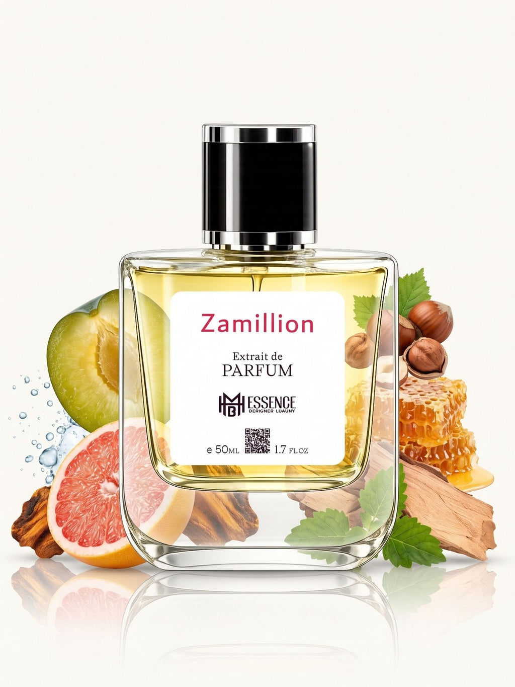 Zamillion 50ml Extrait de Parfum by MHB Essence — scent notes